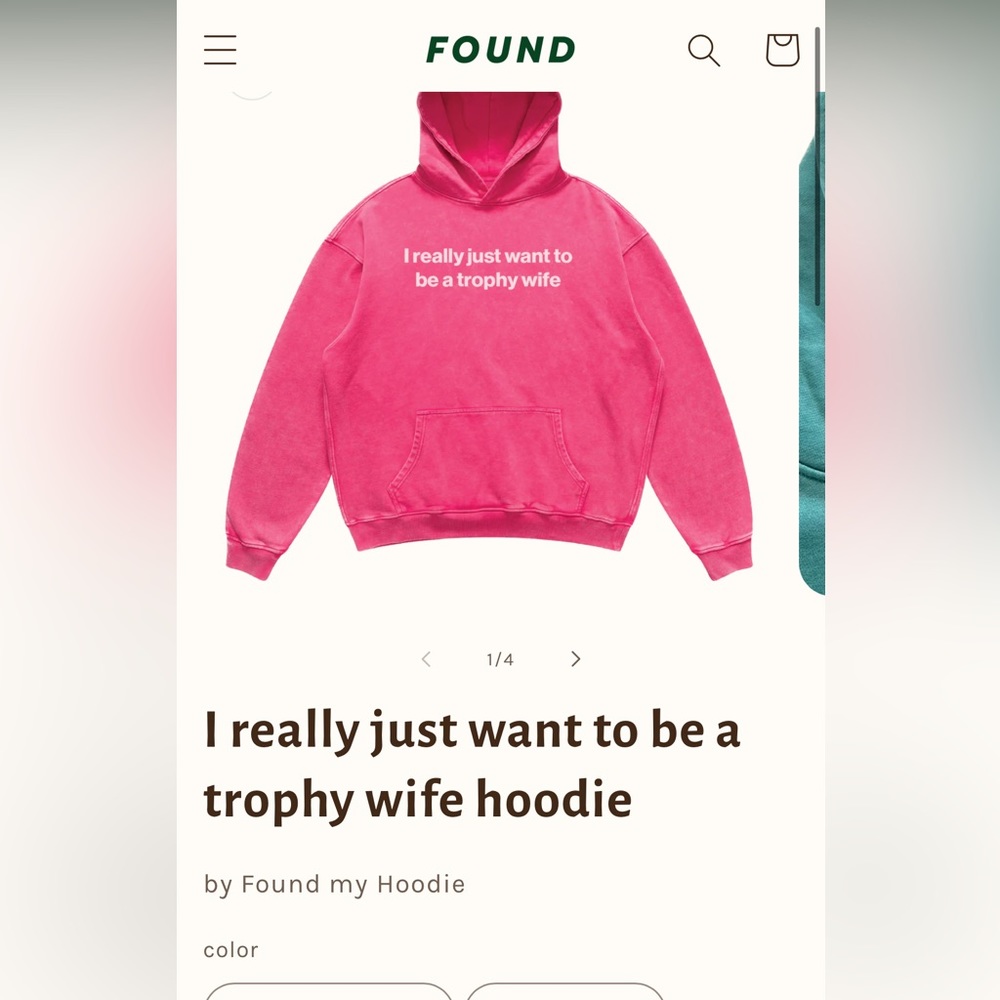 I really just want to be a trophy wife sweatshirt